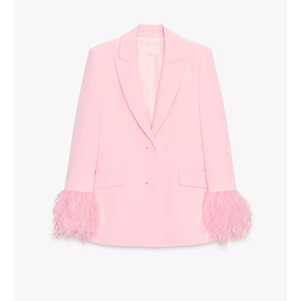 Zara Feather Cuff Blazer - Picture 12 of 14